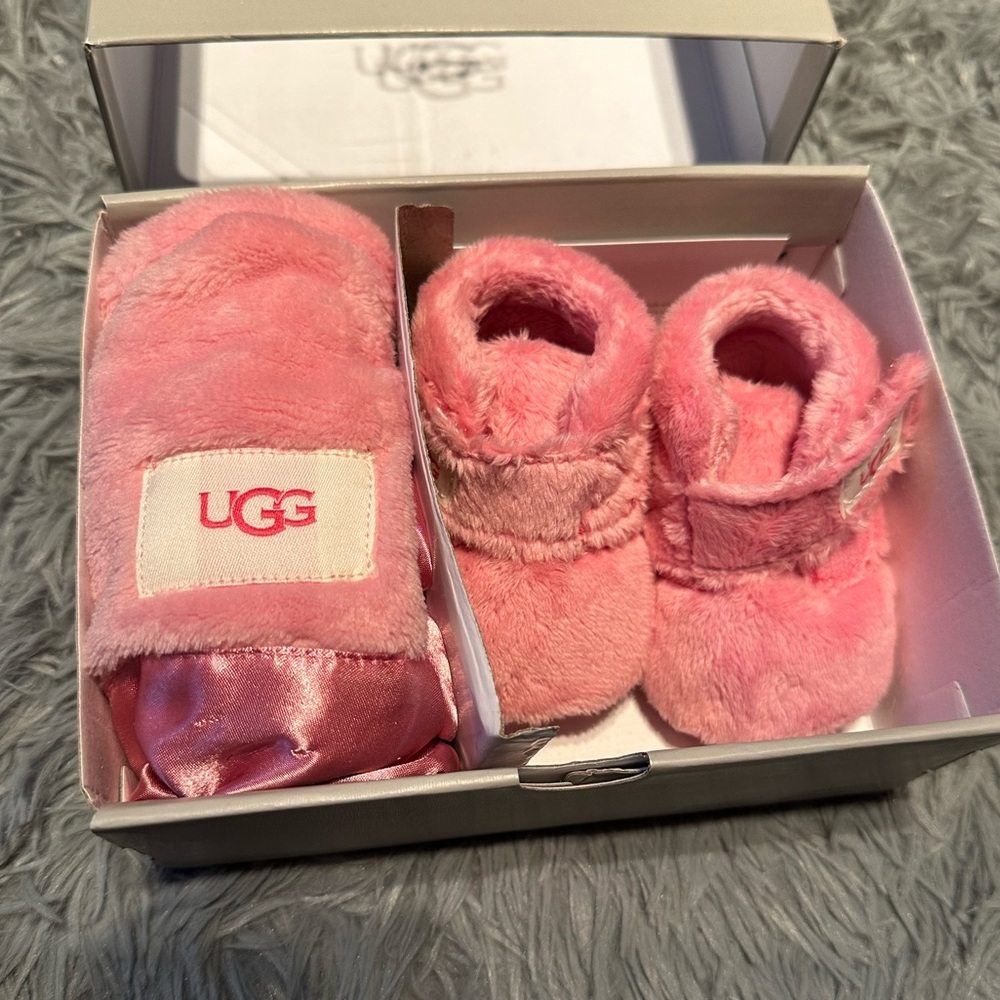 Pink Fur UGG Booties